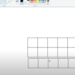 ms-paint to build a big pixel grid from scratch